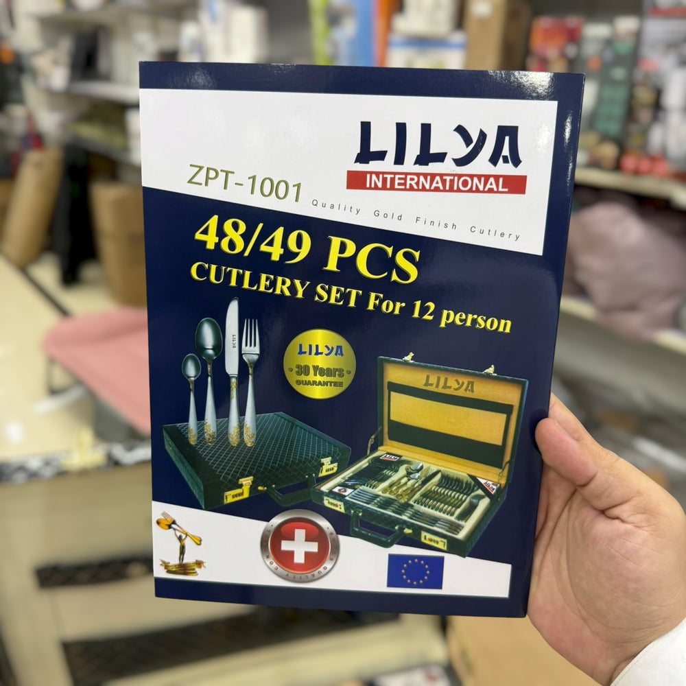 LYLIA 48pcs 12 Person Cutlery Set