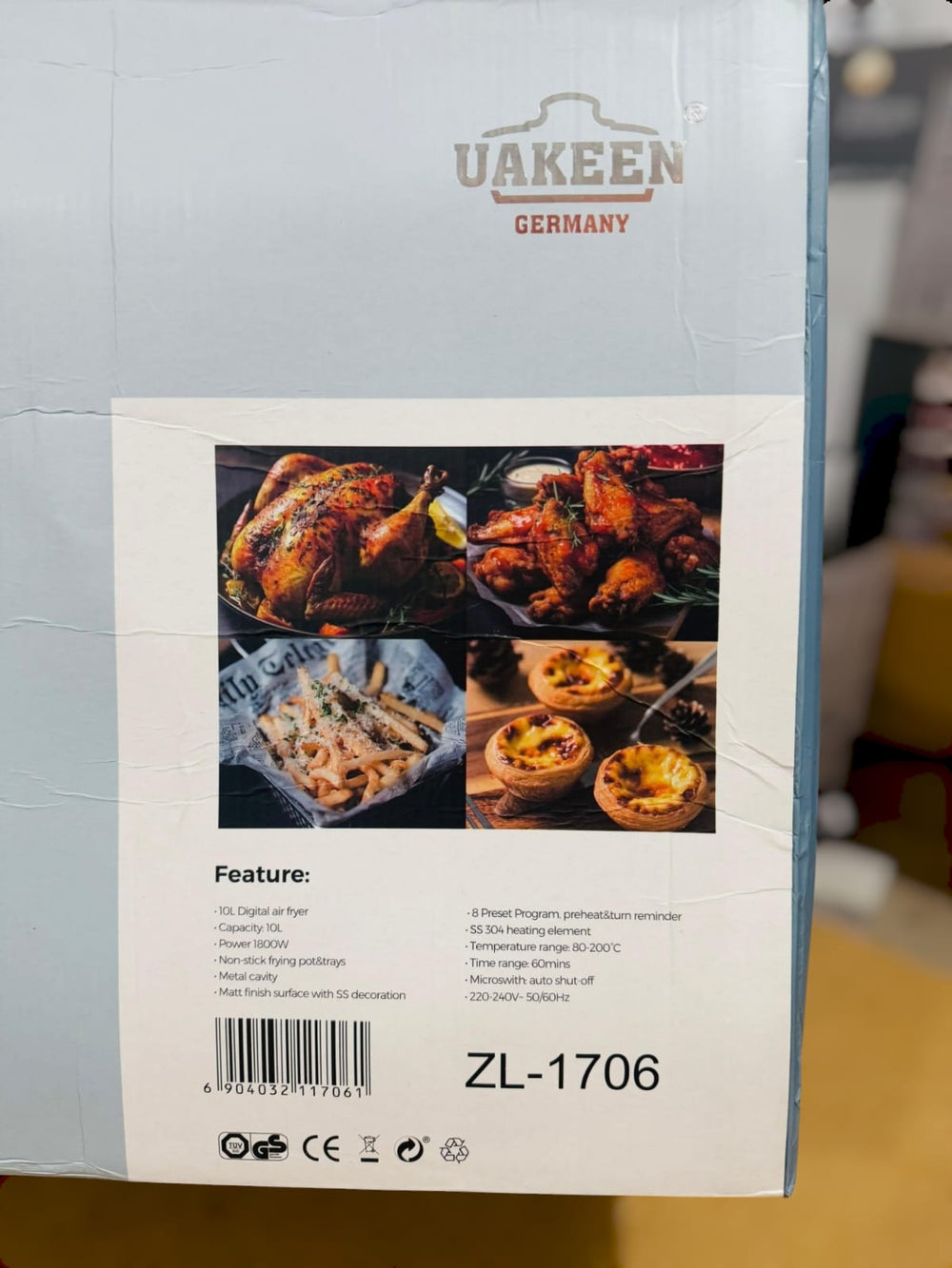 Uakeen Digital Air Fryer ZL-1706