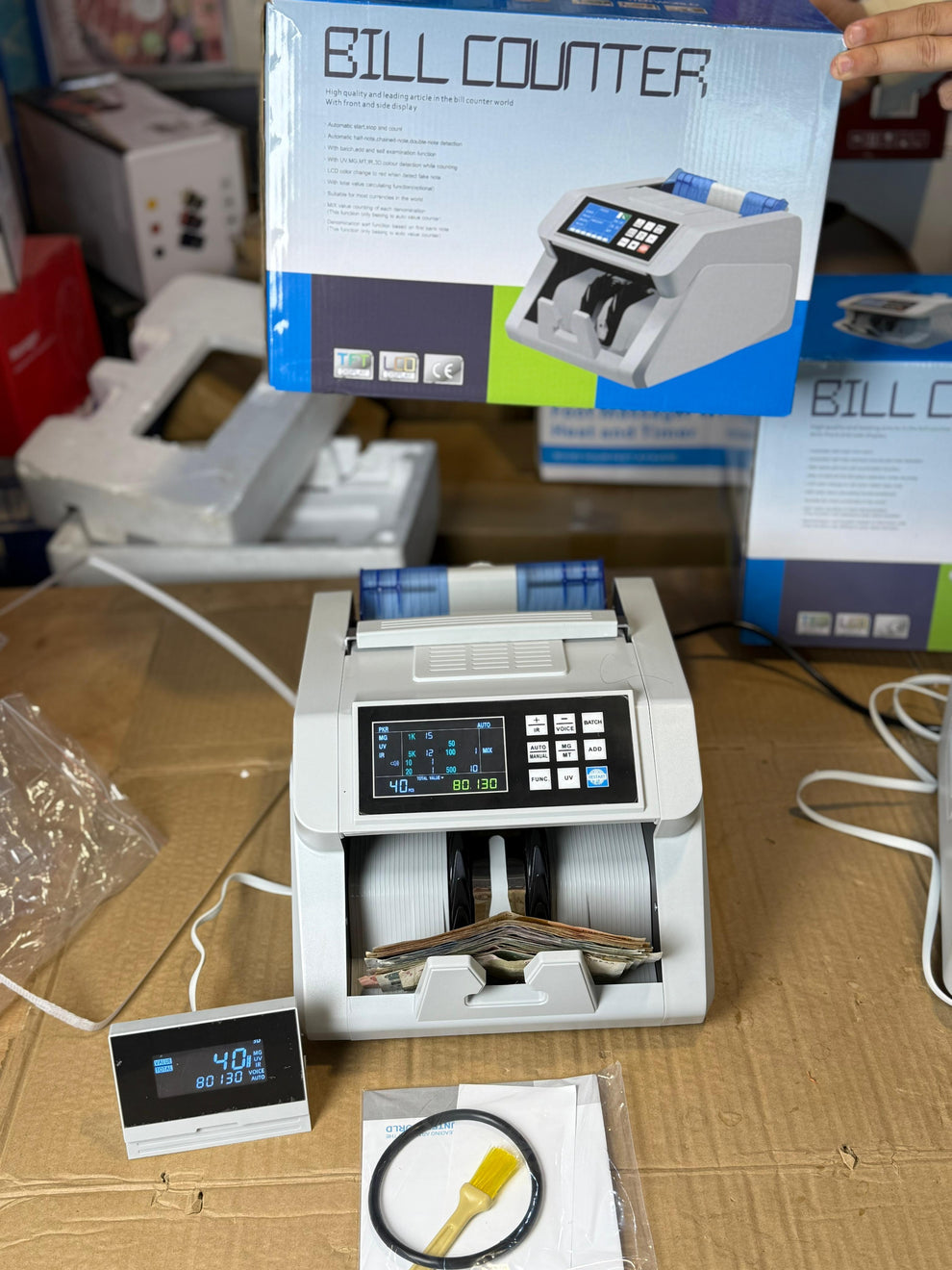 Mix value Bill counter mechine & Rechargeable
