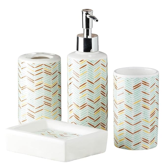 Ceramic 4pcs Bathroom Accessories Set