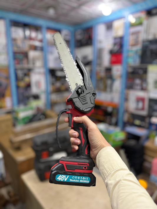 Rechargeable Cordless Chainsaw 48V (2 Batteries)
