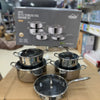 Uakeen 10pcs Triply Stainless Steel Cookware set VK-32