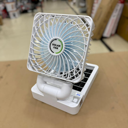 Foldable Solar Rechargeable Fan 666