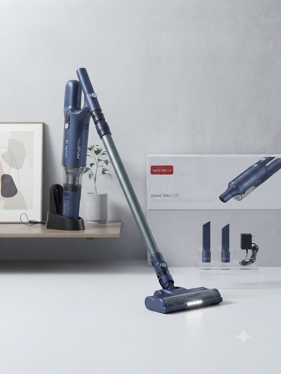 Sonic Pro X3 PerySmith Cordless Vacuum | Rechargeable Bagless Vacuum Cleaner
