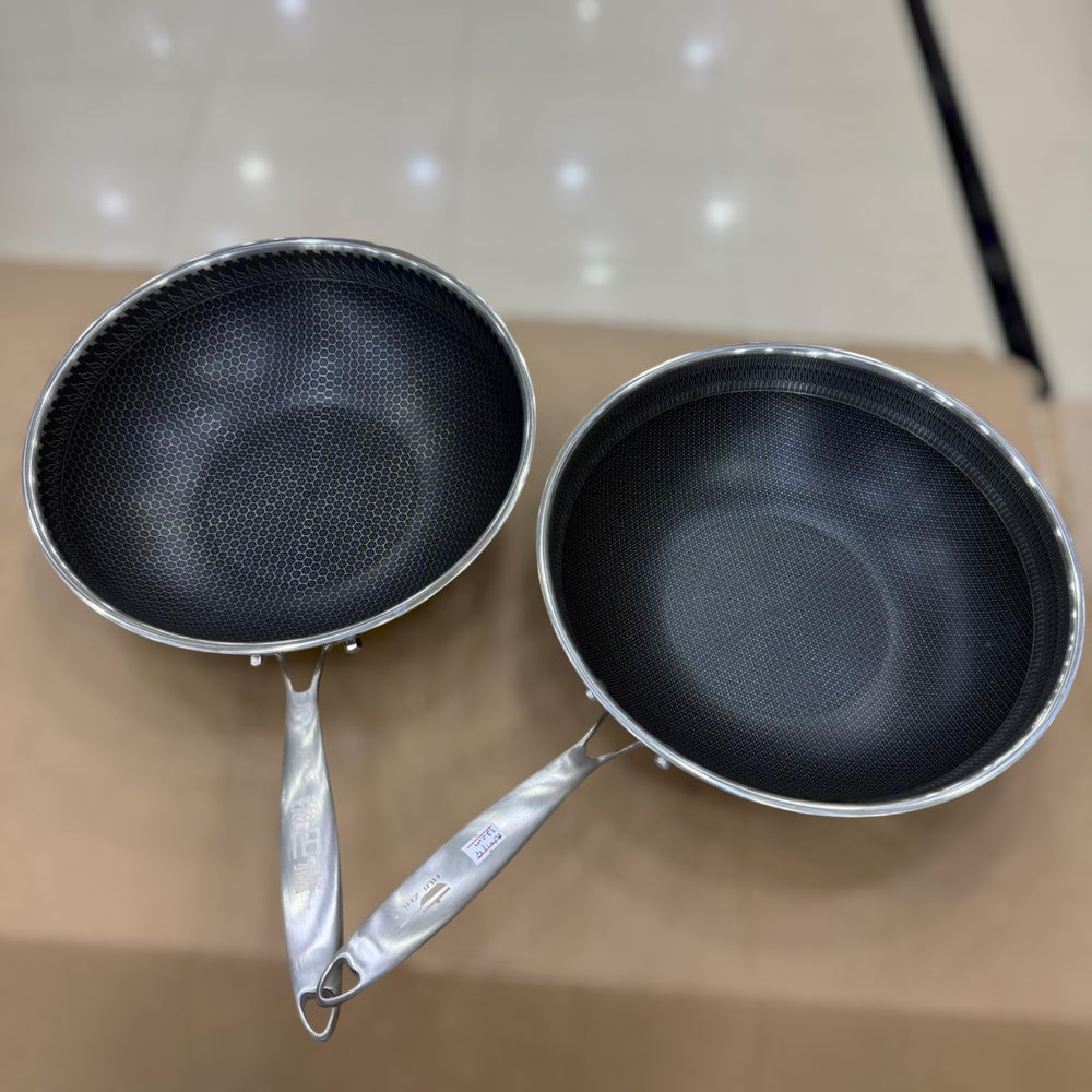 2 in 1 Laser Coated Deep Pan & Steamer