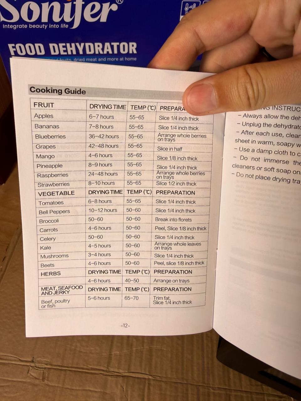 Sonifer Food Dehydrator SF-4006