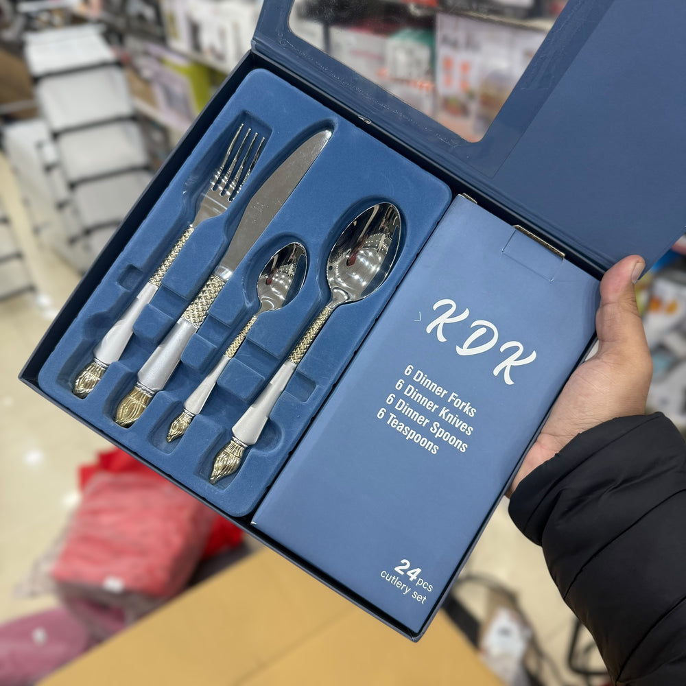 KDK 24pcs Stainless Steel Cutlery Set