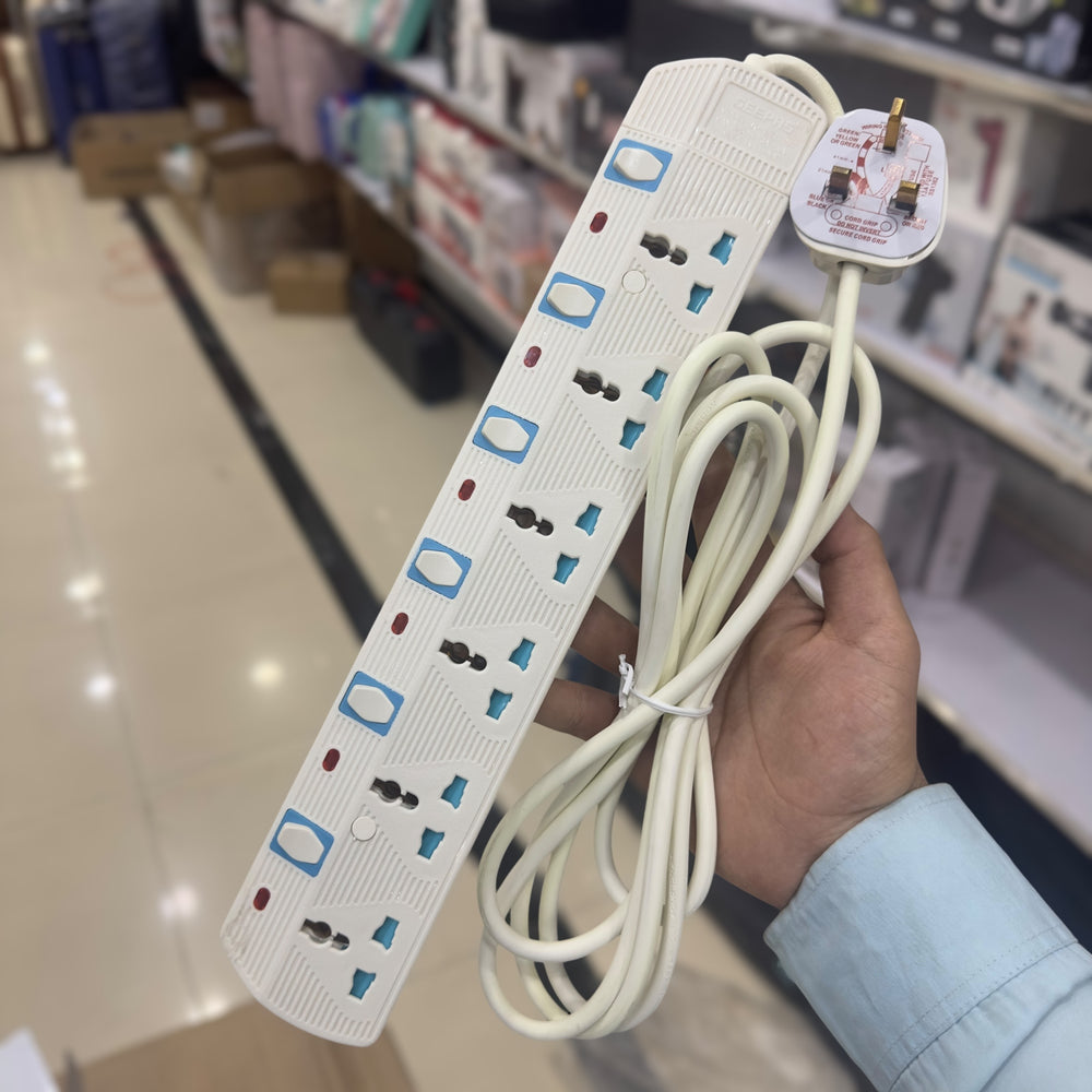 Geepas 6 Way Extension Socket 4093