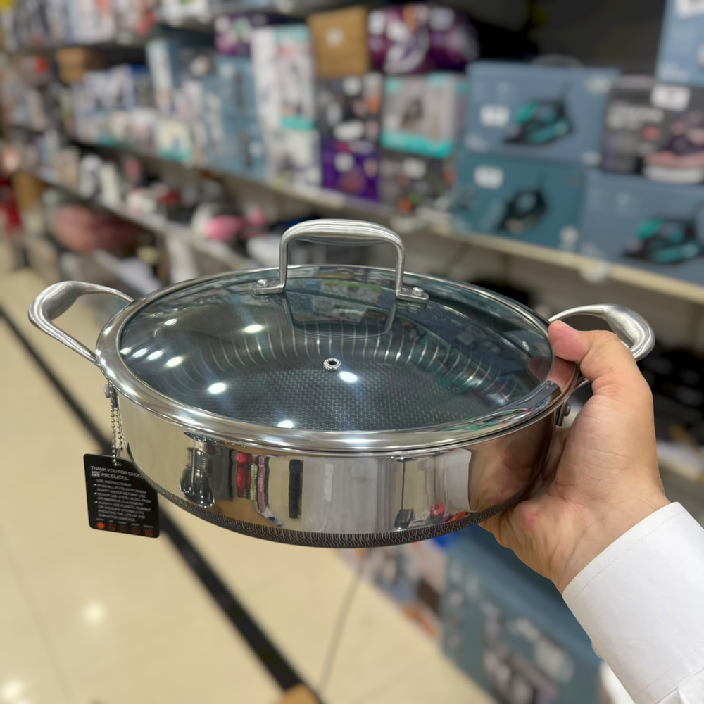 UCC LIFE 9pcs Triply Laser Coated Stainless Steel Cookware Set UC-TSS0209D