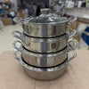 8-Piece Shallow Laser Coated Casserole Set 26cm-32cm with Lids