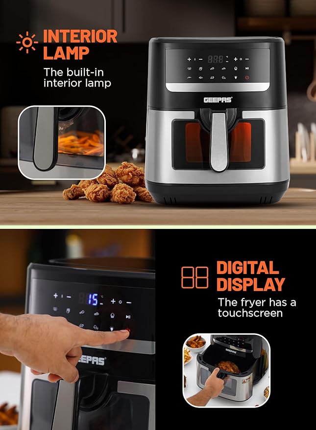 Geepas 4.5L Vortex Air Fryer 37541