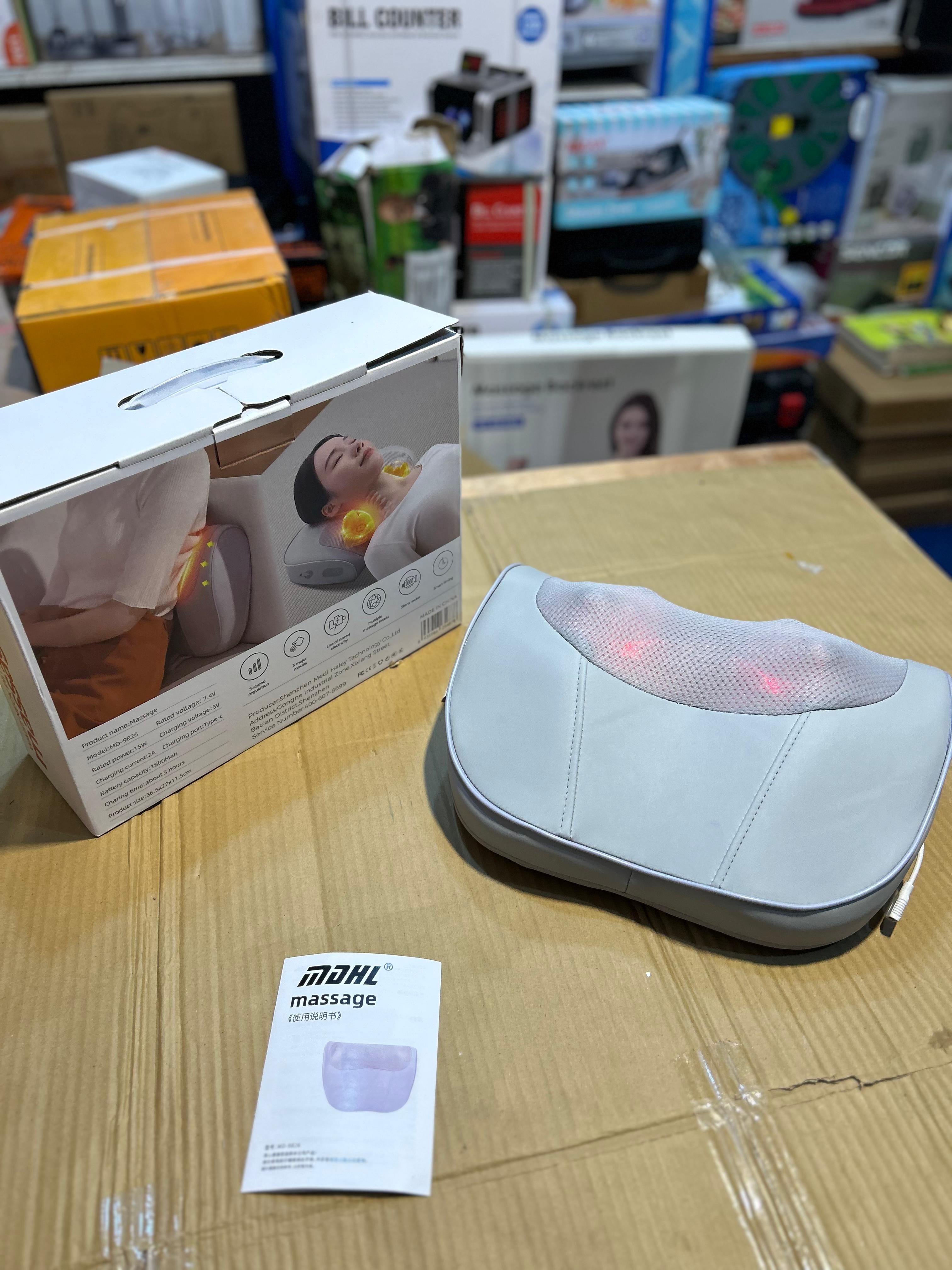 MDHL Neck & Pillow Massager – Deep Tissue Relief with Heat & Vibration