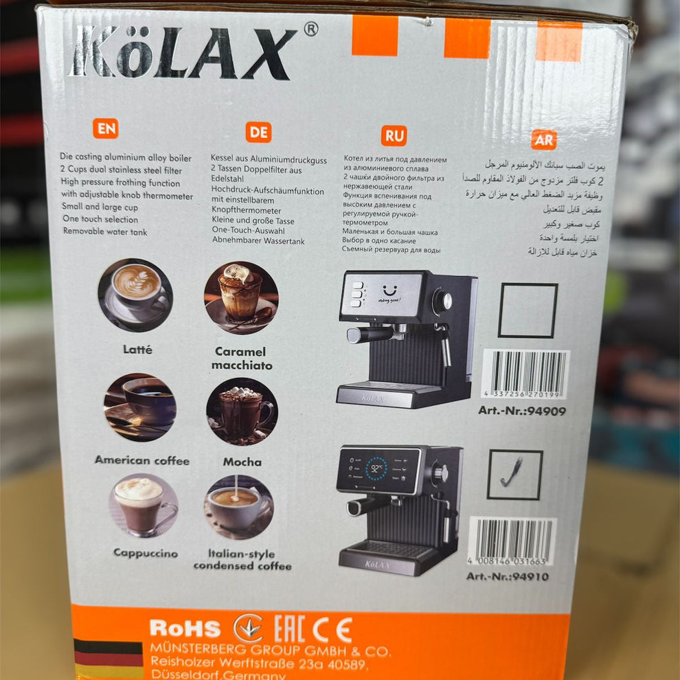 kolax Germany 6 in 1 coffee espresso machine 94909