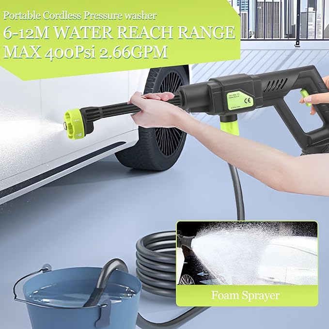 MDHL 48V Rechargeable Pressure Washer Gun – Portable Cleaning Machine