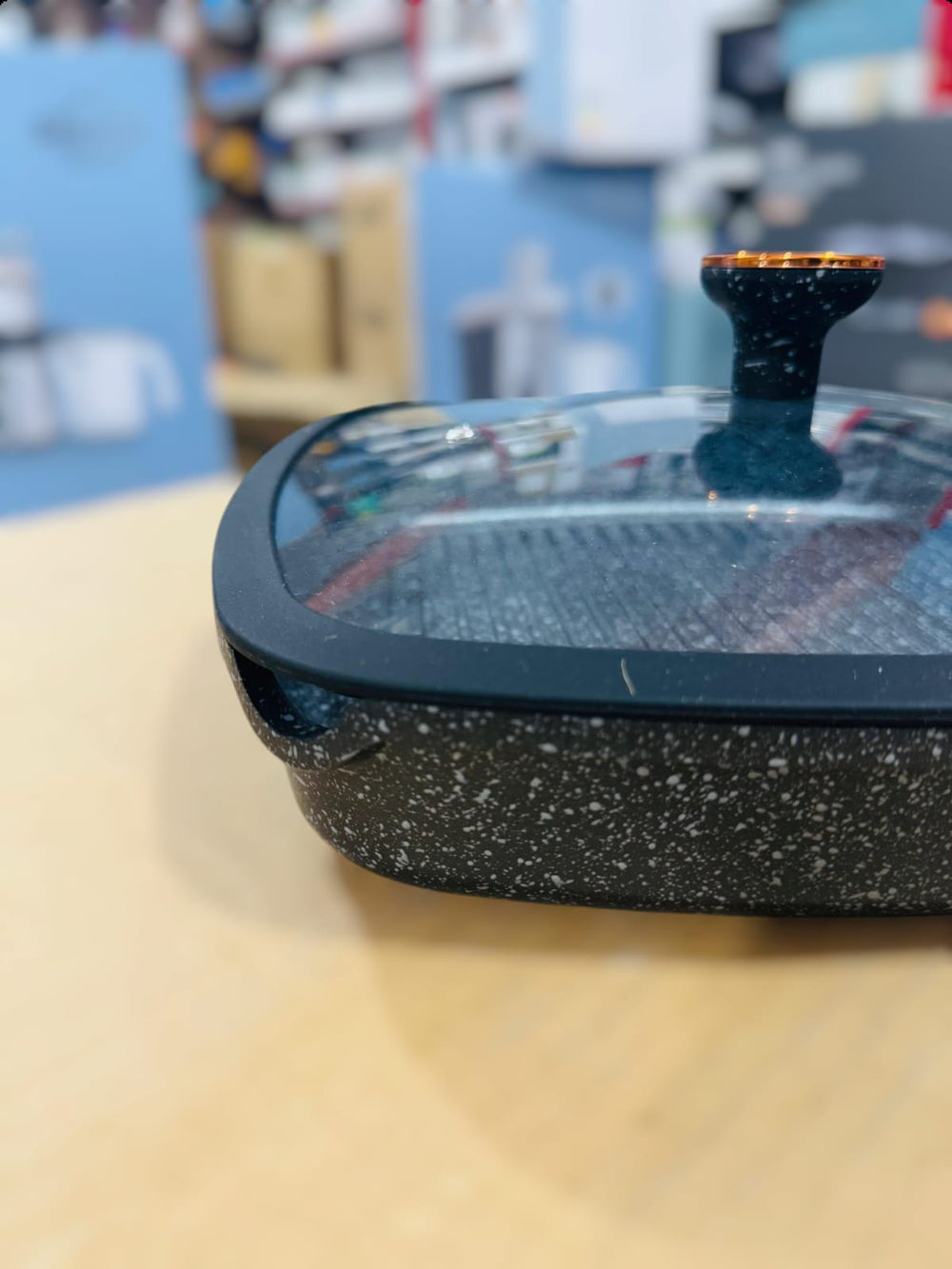 Uakeen Induction Die-Cast Granite Grill Pan 28cm VK-FP428