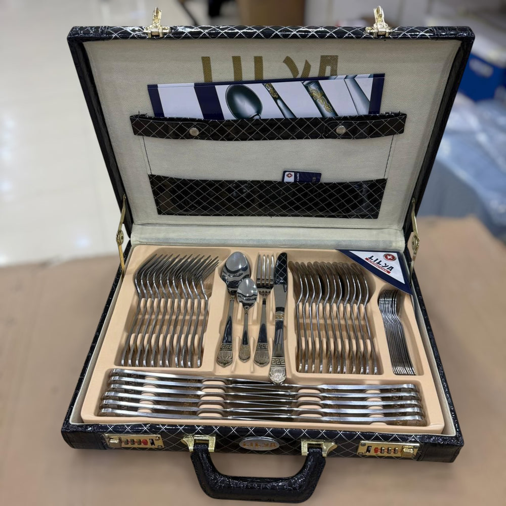 LYLIA 48pcs 12 Person Cutlery Set