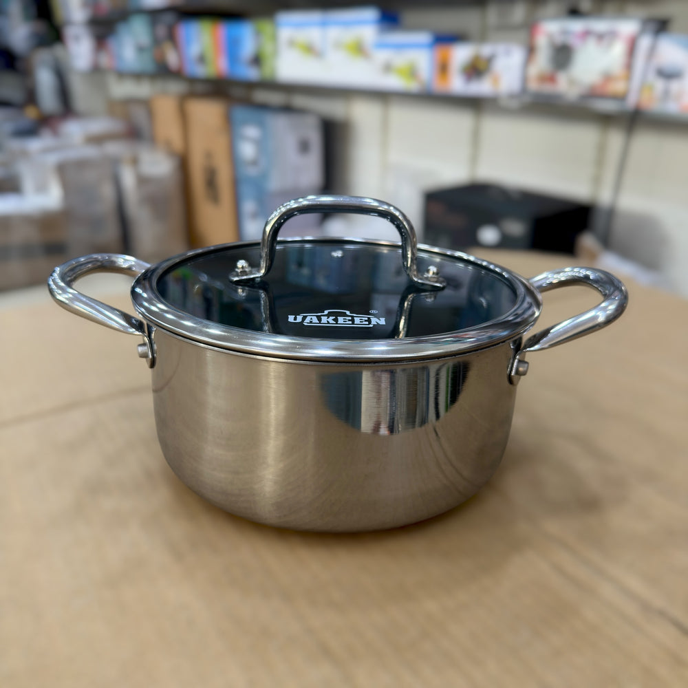 Uakeen 10pcs Triply Stainless Steel Cookware set VK-32