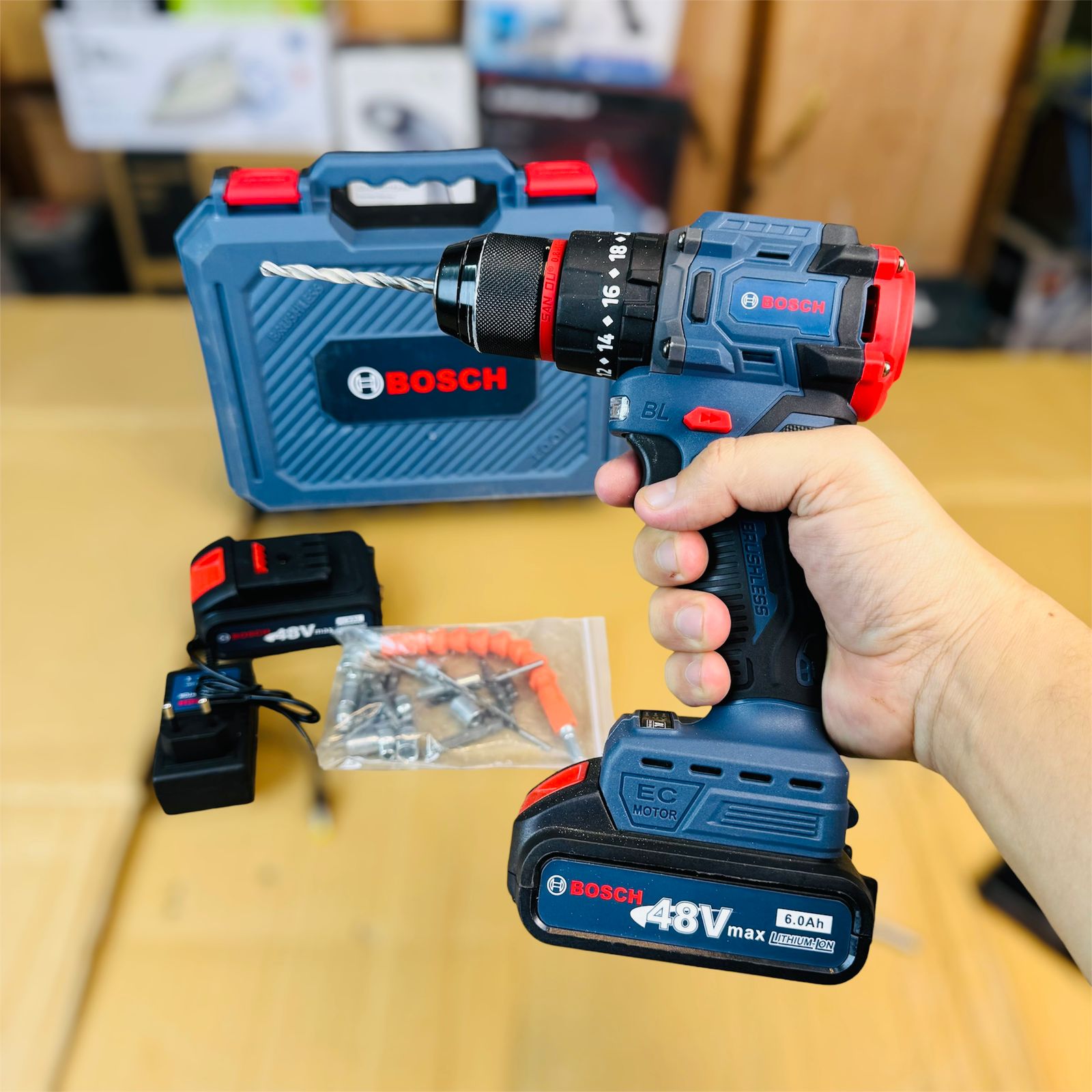 Bosch brushless drill machine set