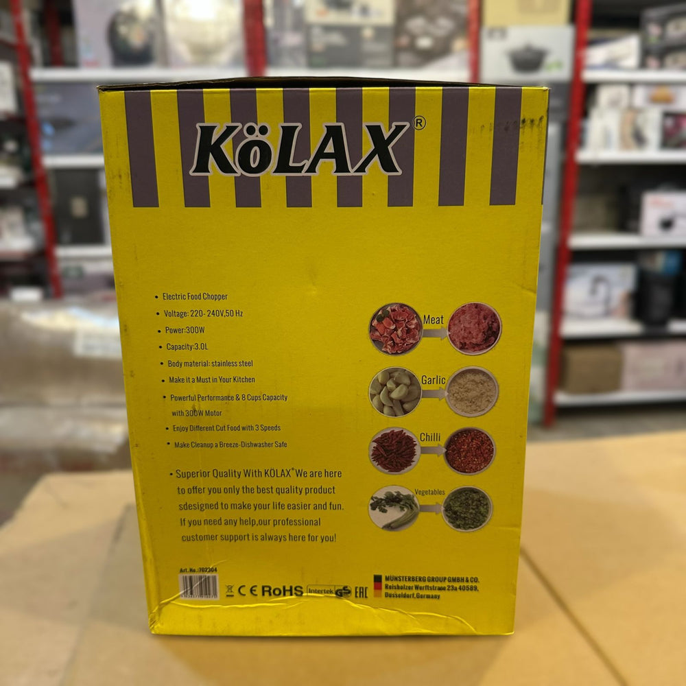 Kolax 3L Electric Chopper 300W-702304