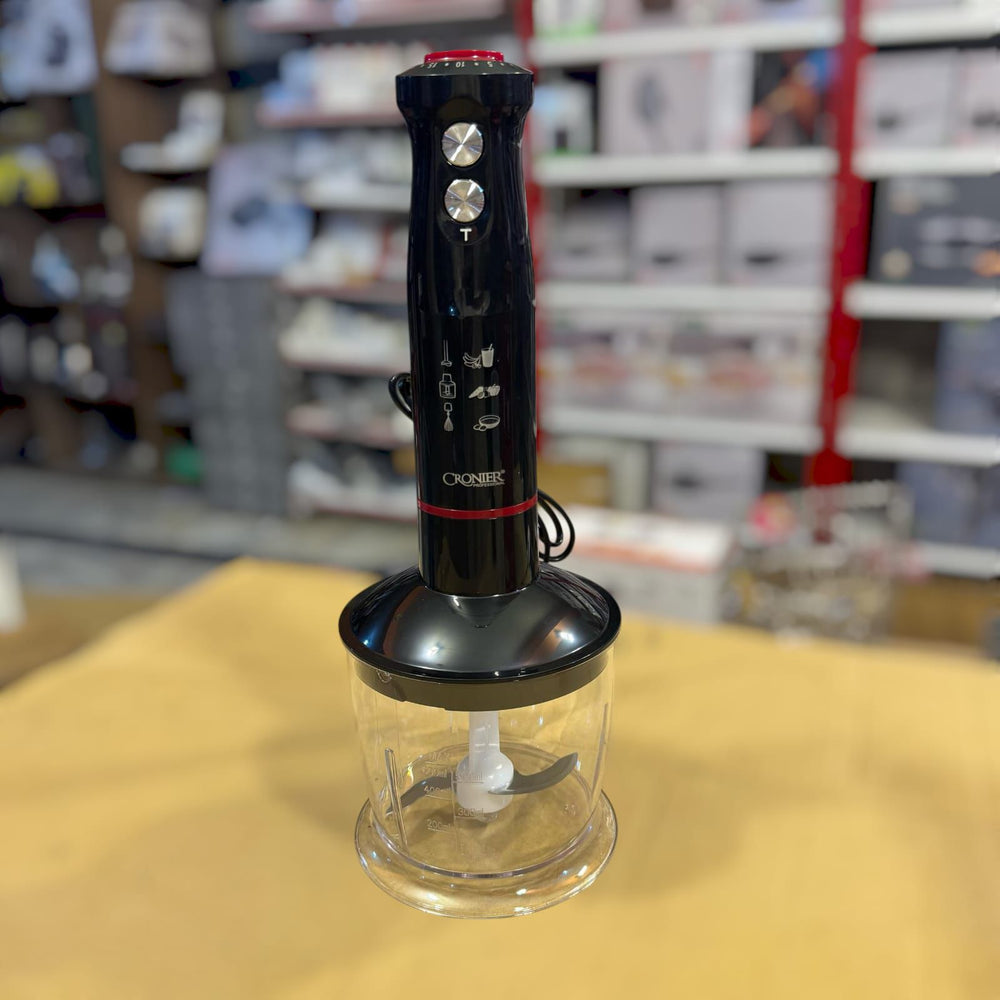 Cronier 5 in 1 Hand Blender Set CR-1115 – Multifunctional Blender with Whisk, Chopper, Masher & Beaker