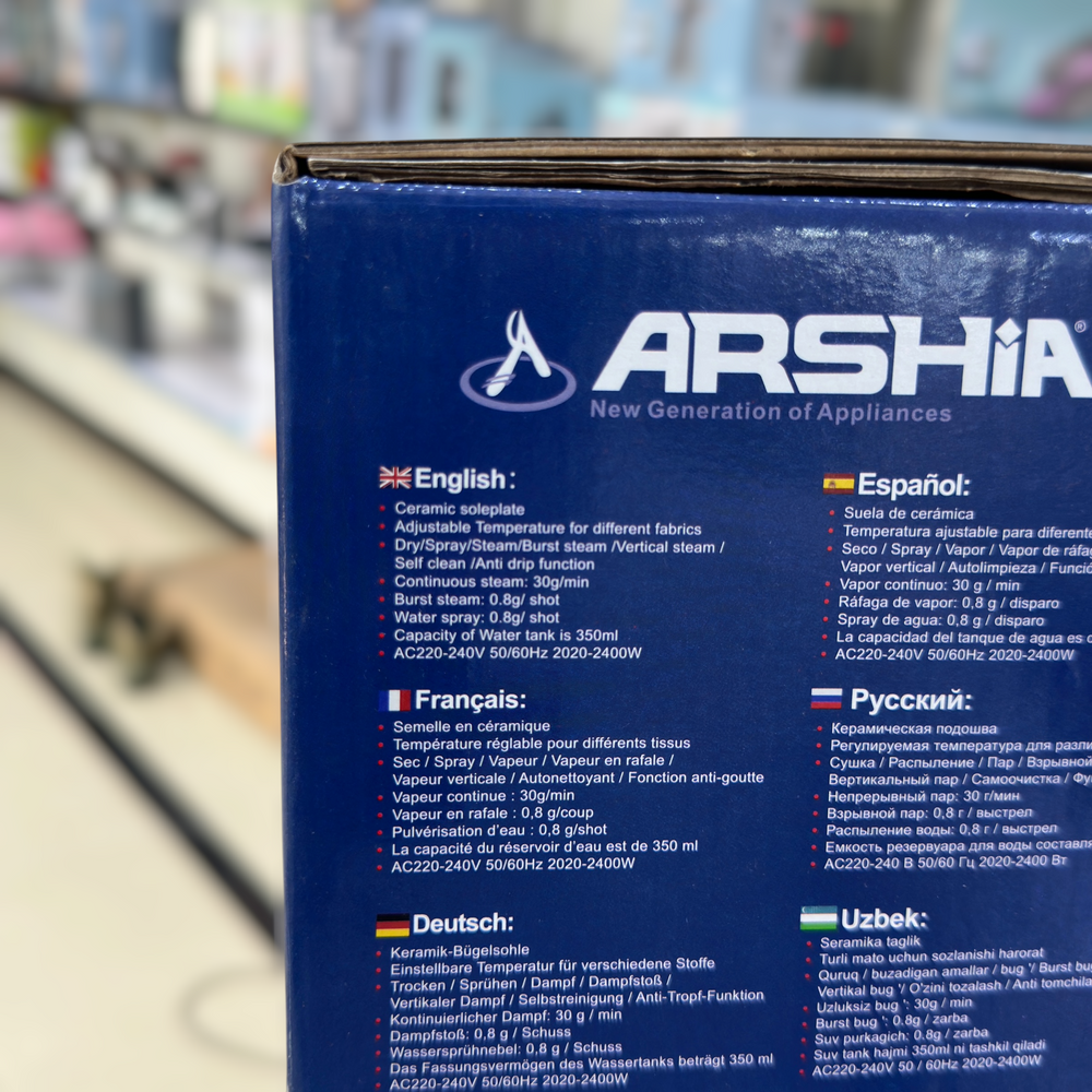Arshia 2400W Steam Iron AS240-789