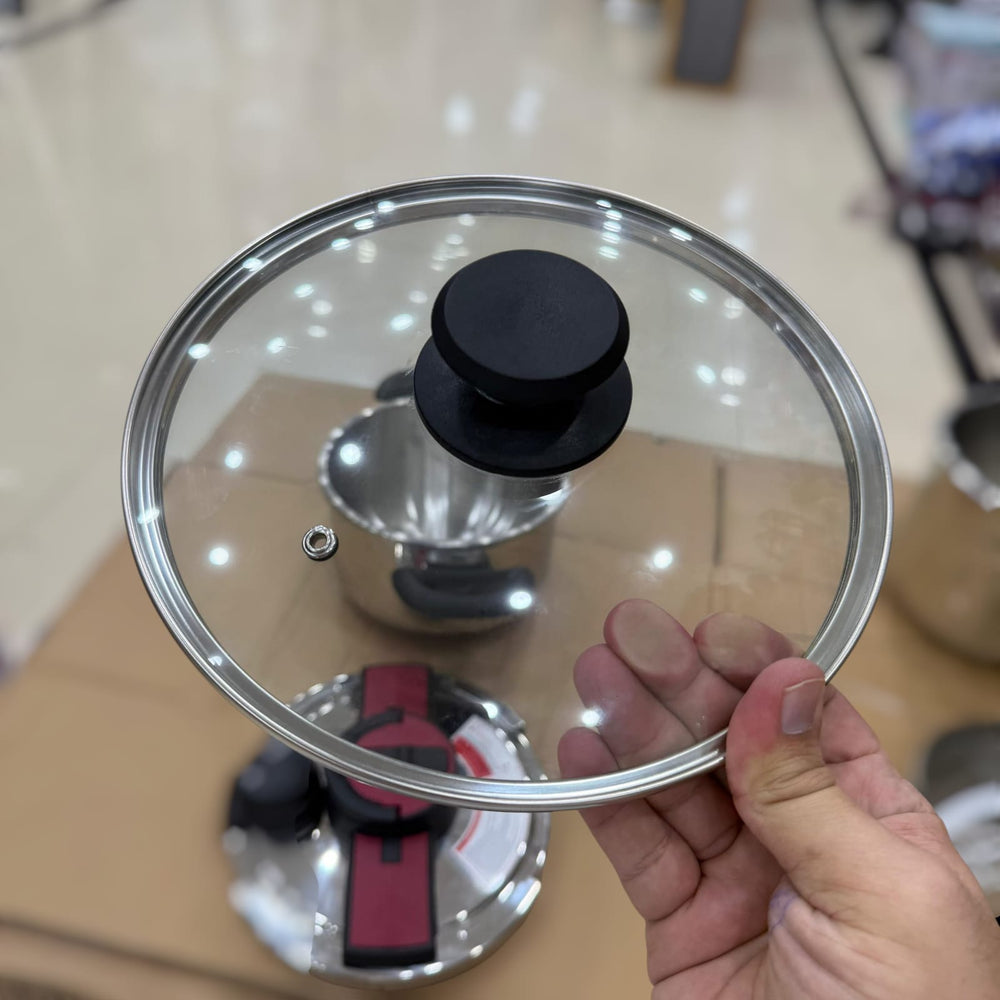 Uniqui 8pcs 5+7L Steel Pressure Cooker Set