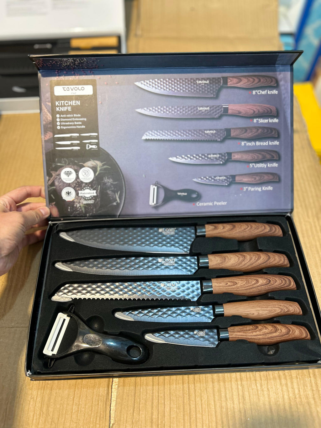 Japanese Knife Set 6 Pcs – Premium Sharp Stainless Steel Kitchen Knives