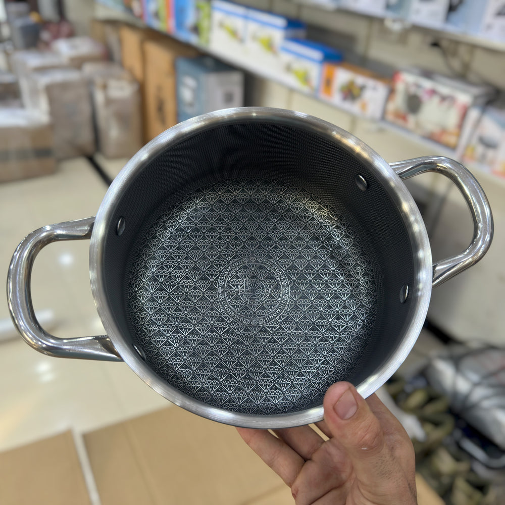 Uakeen 10pcs Triply Stainless Steel Cookware set VK-32