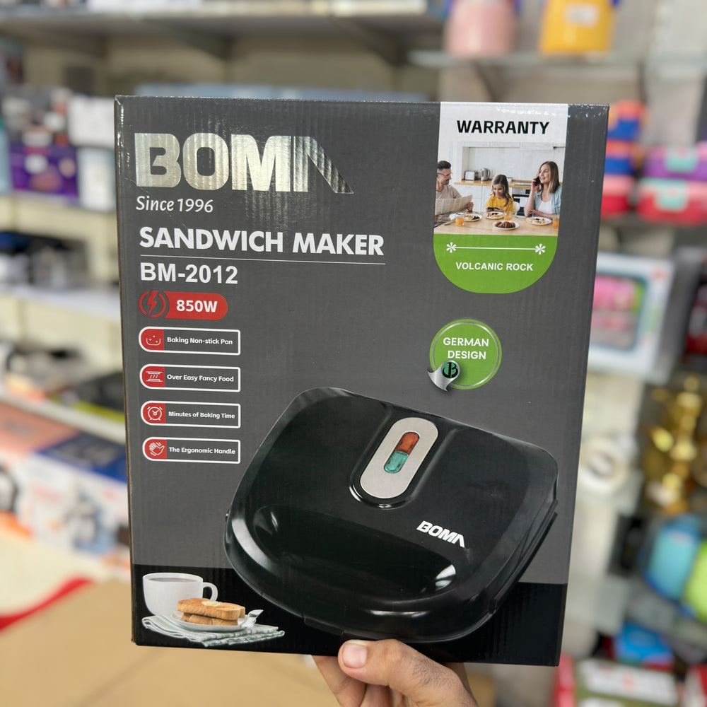 Boma 6 in 1 Sandwich Maker BM-2012 – Interchangeable Plates Multi Cooker