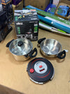 Vilez automatic pressure cooker with steamer 6L &4L