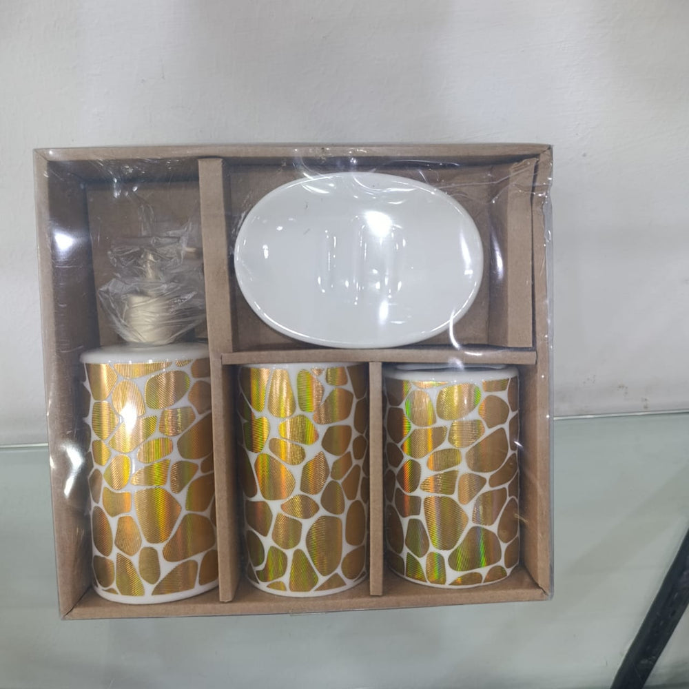 Ceramic 4pcs Bathroom Accessories Set