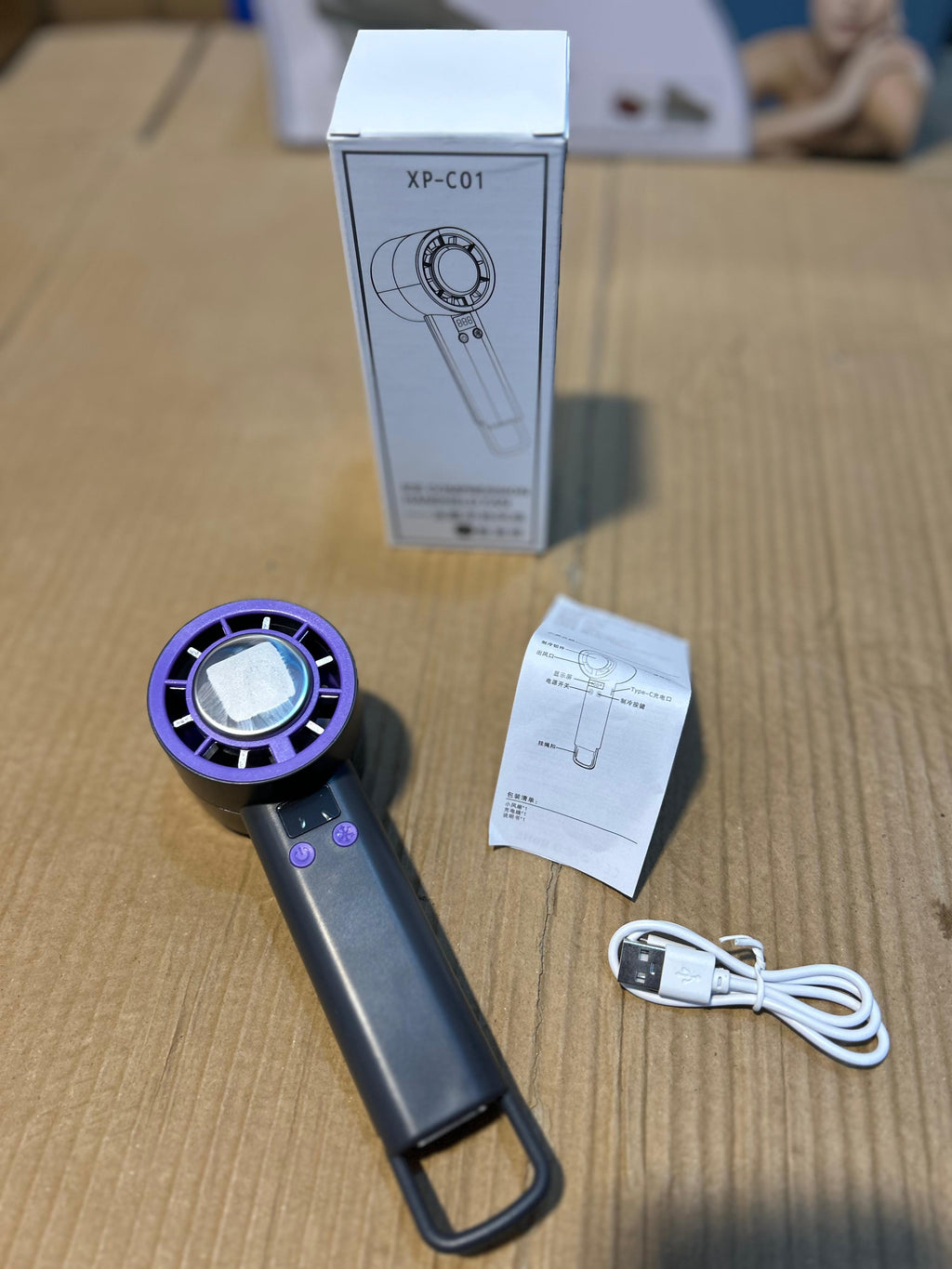 Mini Rechargeable Ice Compression Fan XP-C01 – Portable Cooling Solution