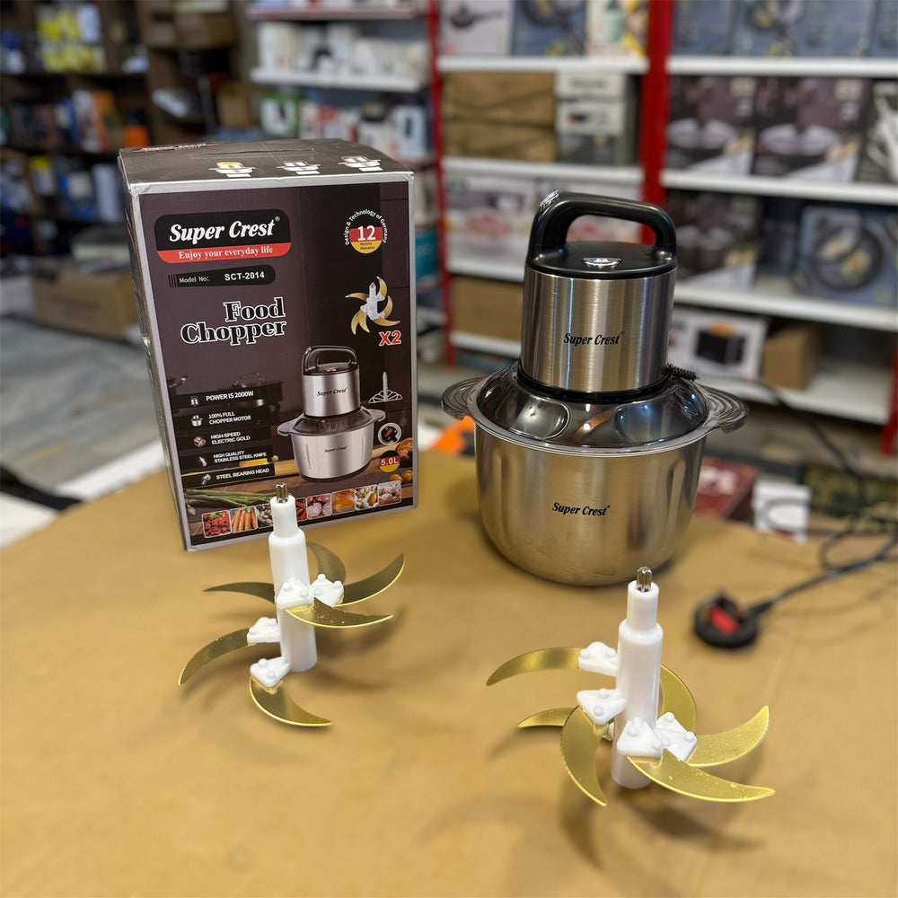 Super Crest 5L Food Chopper with Extra Blade SCT-2014