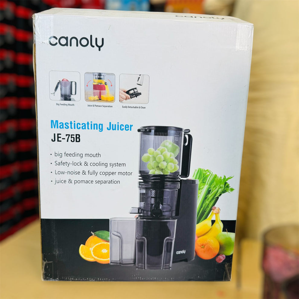 CANOLY UK COLD PRESS JUICER JE-75B (SLOW JUICER)