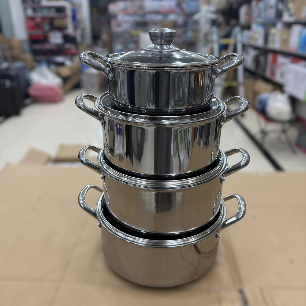 4pcs Big Size Laser Coated Casserole