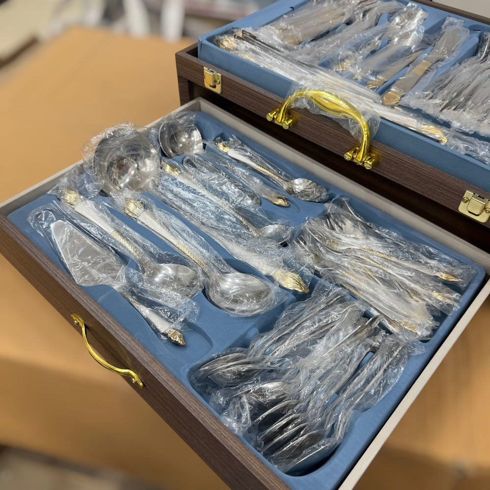 KDK 72pcs Luxury Stainless Steel Cutlery Set with Gift Box