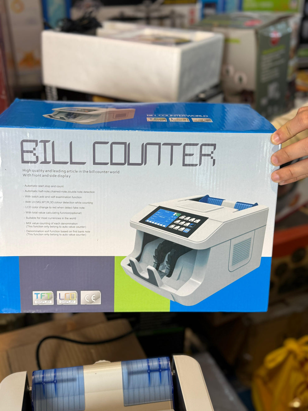 Mix value Bill counter mechine & Rechargeable