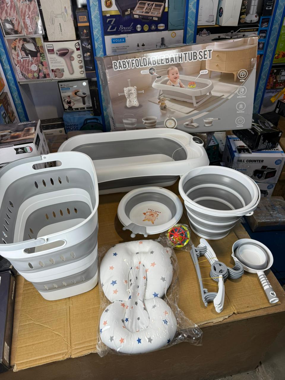 Baby Foldable Bathtub Set
