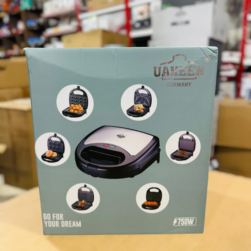 Uakeen 6-in-1 Sandwich Maker ZL-410