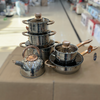 Stniithan 12Pcs Stainless Steel Cookware Set ST-5182