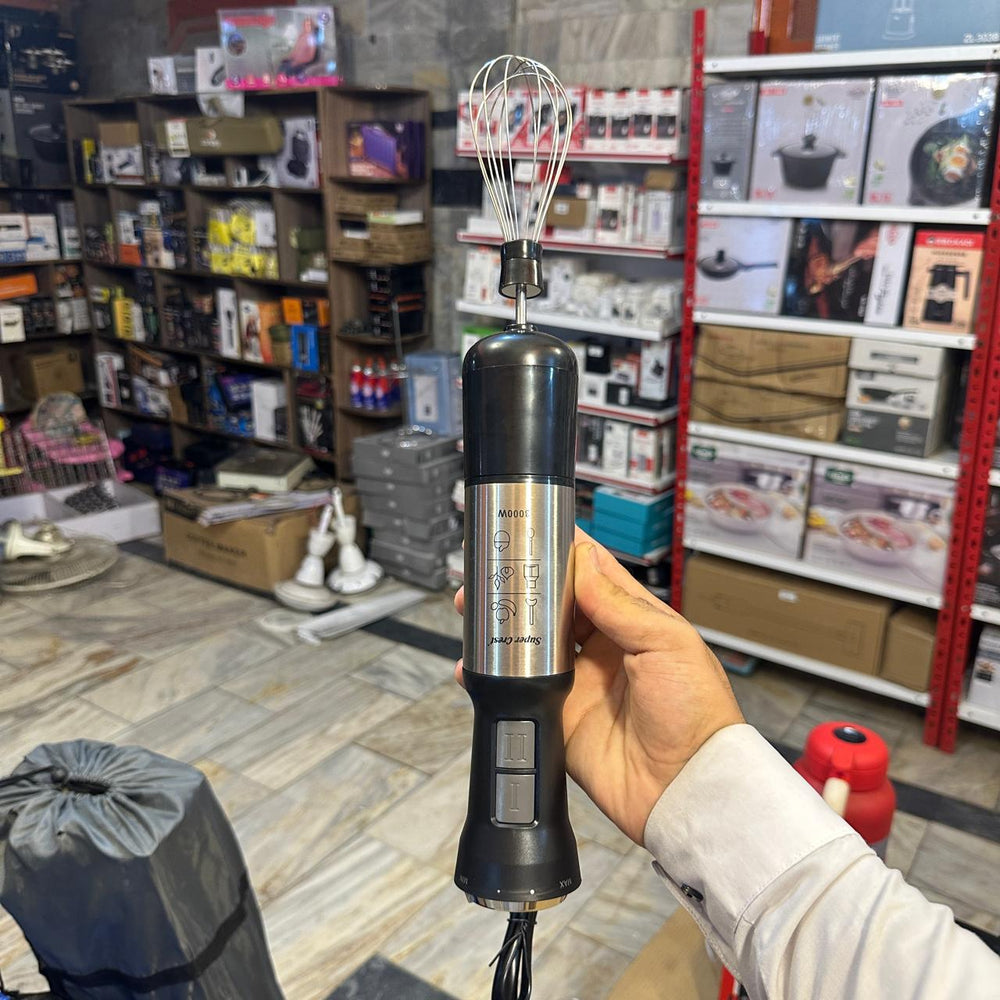 Super Crest 5 in 1 Hand Blender Set SCT-7008 – Multifunctional Blender with Chopper, Whisk, Masher & Beaker