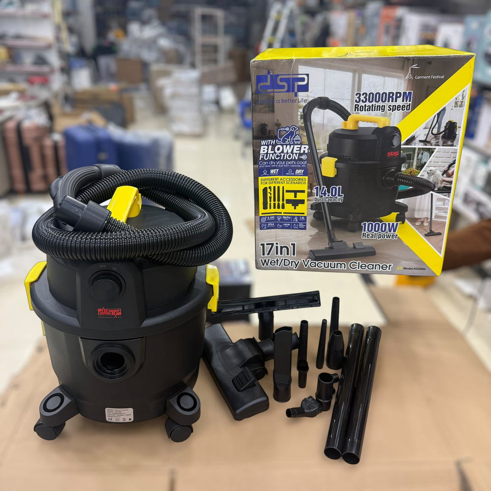 DSP France 17 in 1 Wet & Dry Vacuum Cleaner & Blower