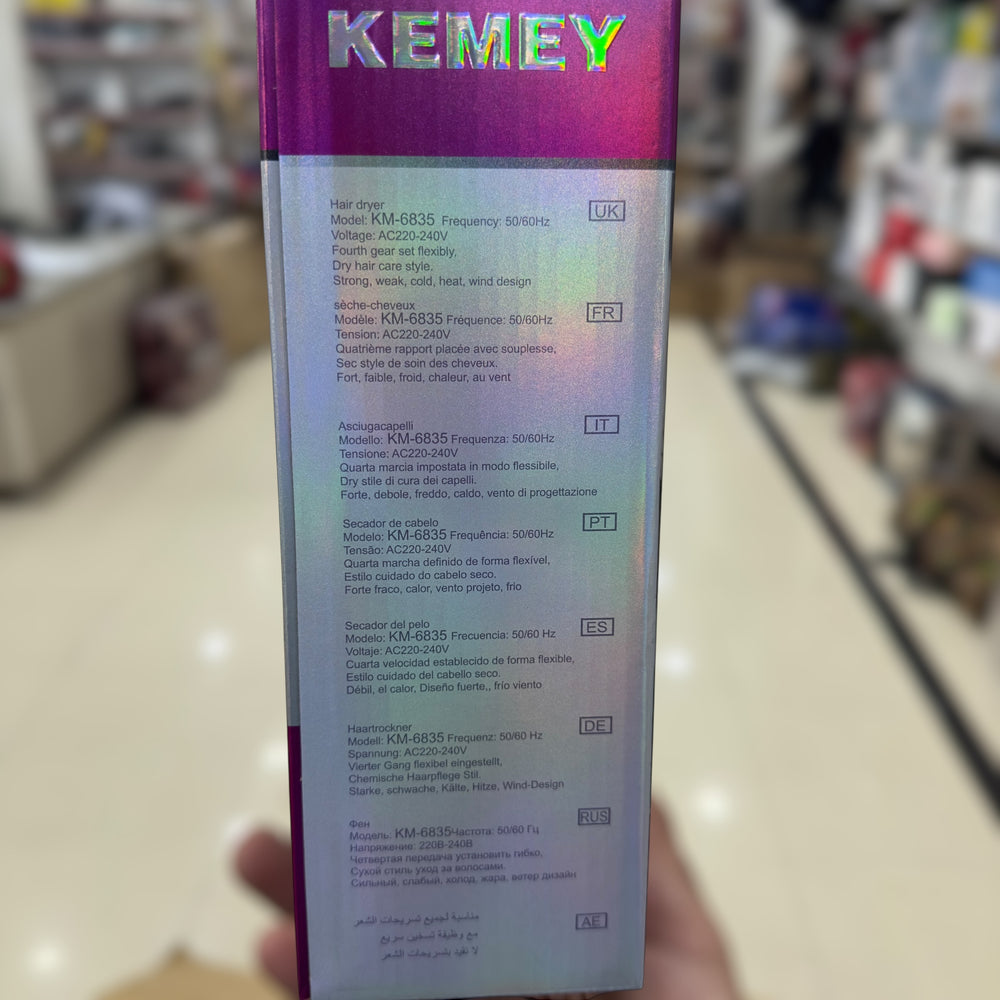 Kemey Mini Hair Dryer KM-6835