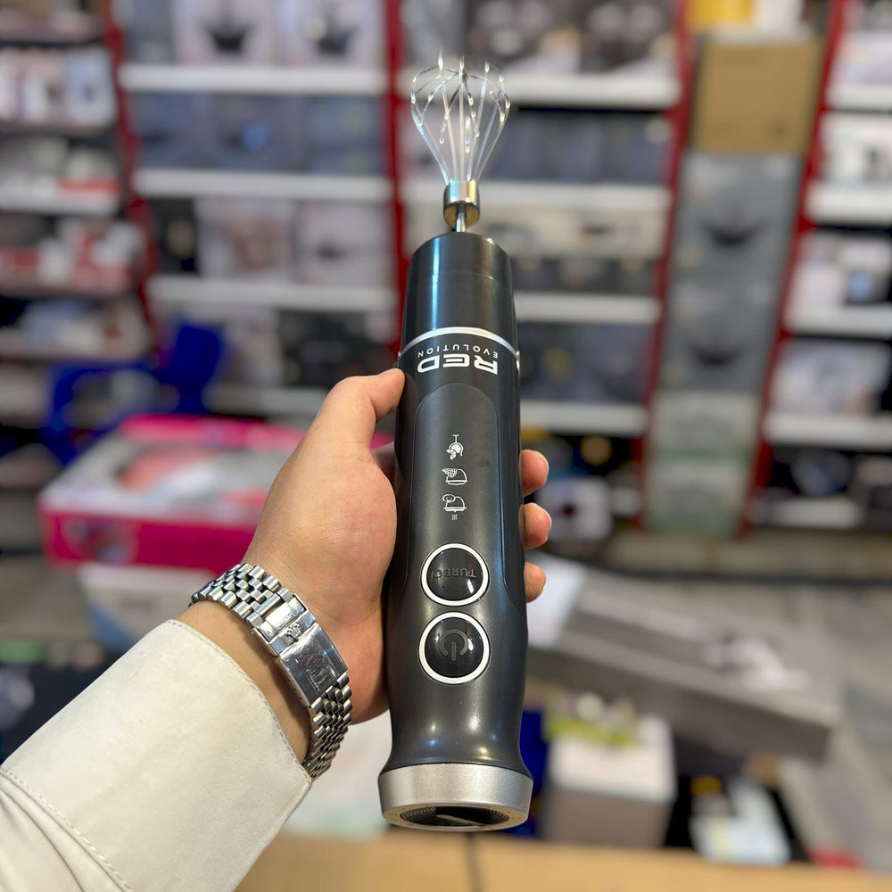 Red Evolution 4 in 1 Hand Blender Set RHB-291 – Multifunctional Hand Blender with Chopper, Whisk & Beaker