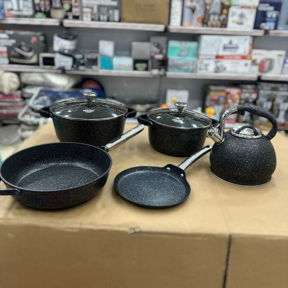 Uakeen Germany Induction Die-Cast Granite Cookware Set 11pcs VK-79