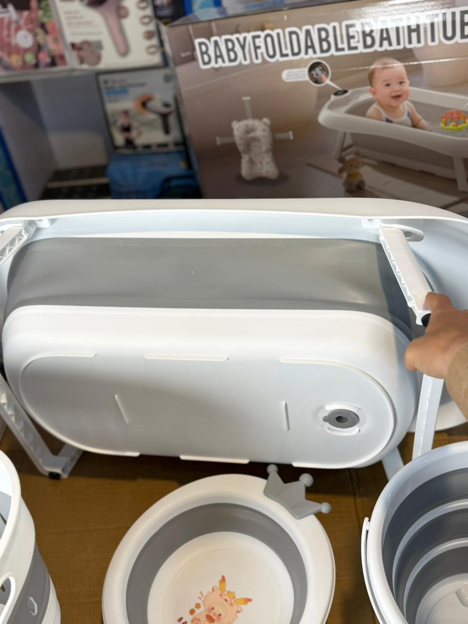 Baby Foldable Bathtub Set