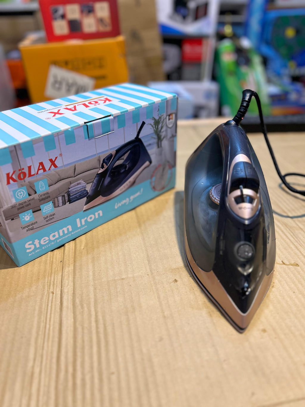 Kolax Germany Steam Iron – Powerful & Durable Clothes Iron