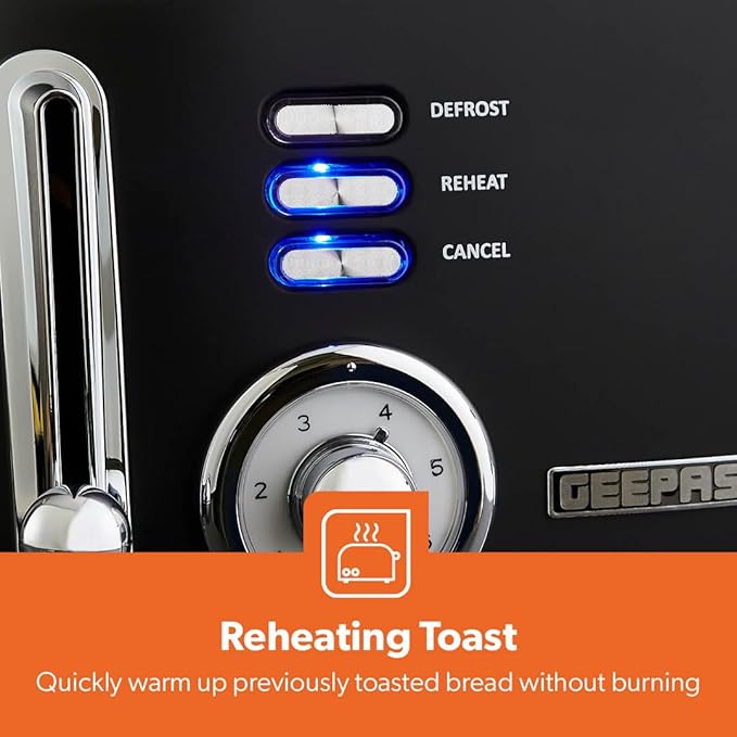 Geepas Retrovive 4 Slice Toaster 36564