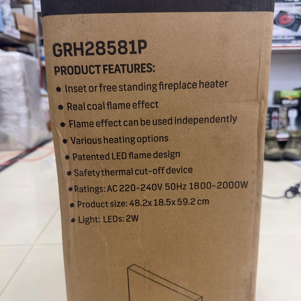 Geepas Coal Flame Effect Electric Heater 28581