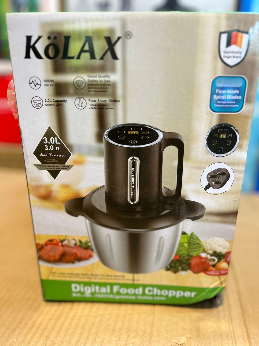 Kolax Electric Chopper 3L – Powerful Food Processor for Kitchen